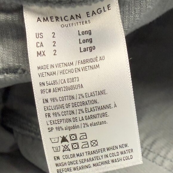 American Eagle Jeans Women's 2 Long Stretch Classic Skinny Corduroy Pants - Picture 6 of 7